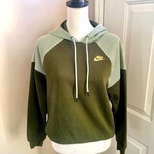 Nike- woman’s small olive green sweat jacket